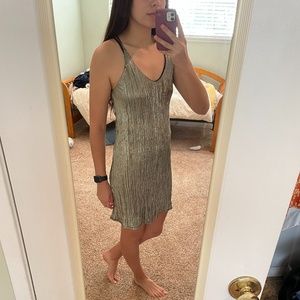 Shimmery slip dress